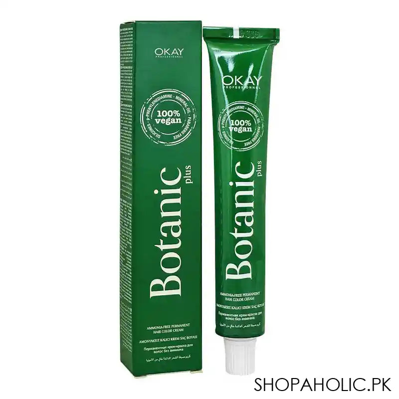 Okay Professionel Botanic Plus Hair Color Cream, BUZ GRI Ice Gray, Parabens Free, 100% Vegan, 60Ml - Main Image
