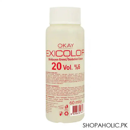 Okay Professionel Exicolor Oxidation Cream, 20 Vol. 6%, Exi Professional, For All Hair Types, 60ml - Main Image