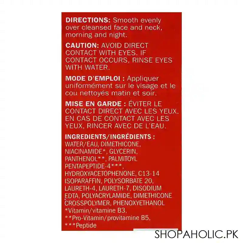Olay Niacinamide+Peptide 24 Anti-Wrinkle Serum, Fragrance Free, 40ml - Image 2