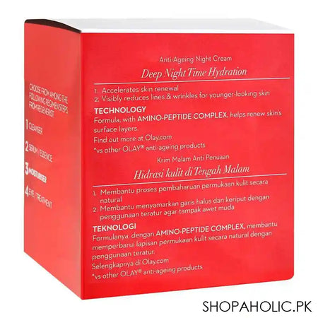 Olay Regenerist Night Cream, Advanced Anti-Ageing Moisturiser, 50ml - Image 3