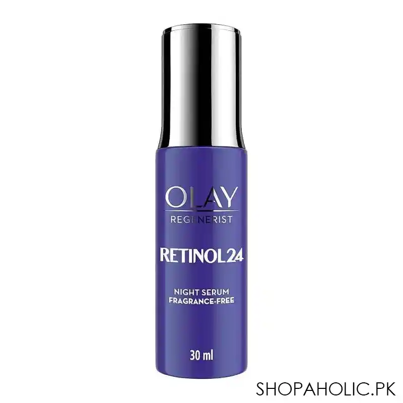 olay regenerist retinol 24 night serum, fragrance free, 30ml main image