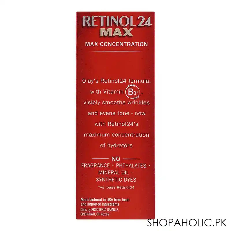 Olay Retinol 24 Max Night Serum With 2xVitamin B3+, Fragrance Free, 40ml - Image 4