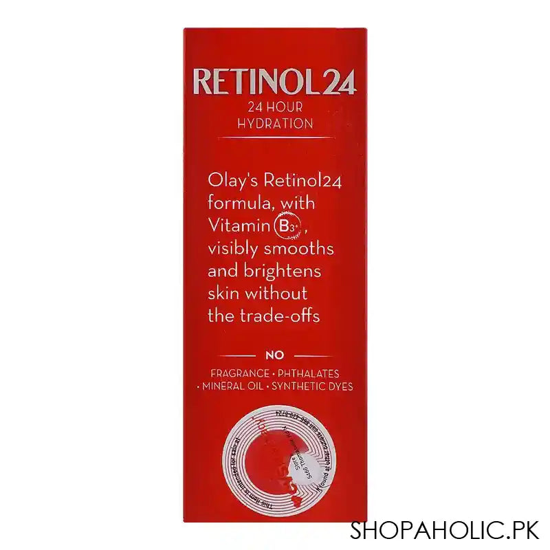 Olay Retinol 24 Night Serum With Vitamin B3, 24 Hours Hydration, Fragrance Free, 40ml - Image 3