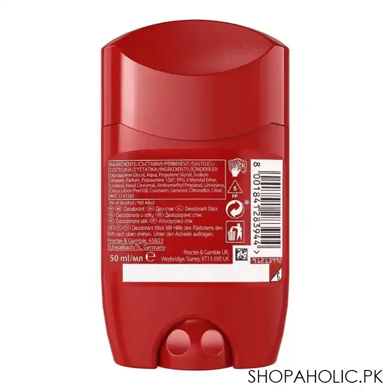 old spice deep sea, 0% aluminium salts deodorant stick, for men, 50ml image2