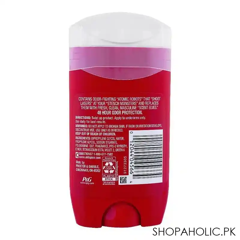 old spice pure sport aluminum free high endurance deodorant stick, for men, 68g image2