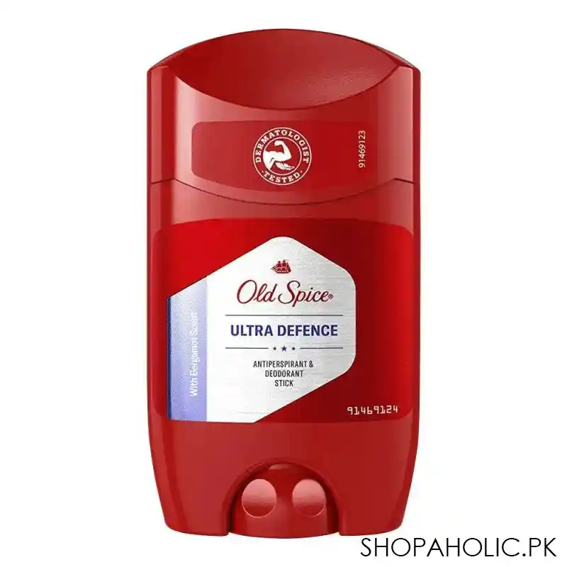old spice ultra defence bedrgamot scent antiperspirant deodorant stick, for men, 50ml main image