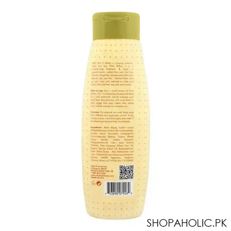 olive babies 3 in 1 conditioning shampoo & body wash, with olive oil, aloe vera & soothing oatmeal, sulfate free, 414ml image2