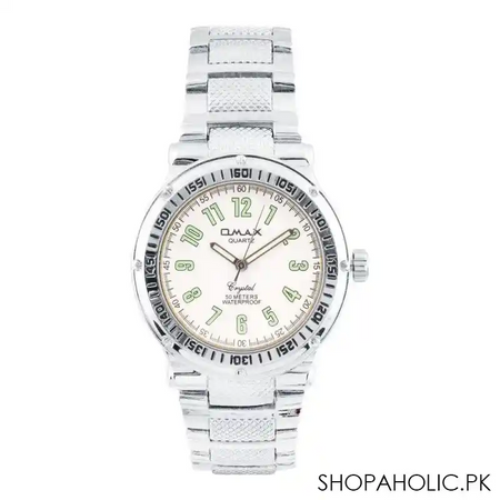 omax men's designed round dial with bracelet analog watch, dba615p003 main image