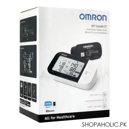 omron automatic upper arm blood pressure monitor, m7 image2