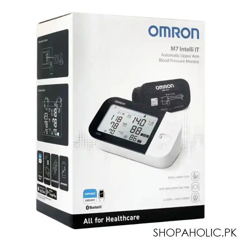 omron automatic upper arm blood pressure monitor, m7 image2
