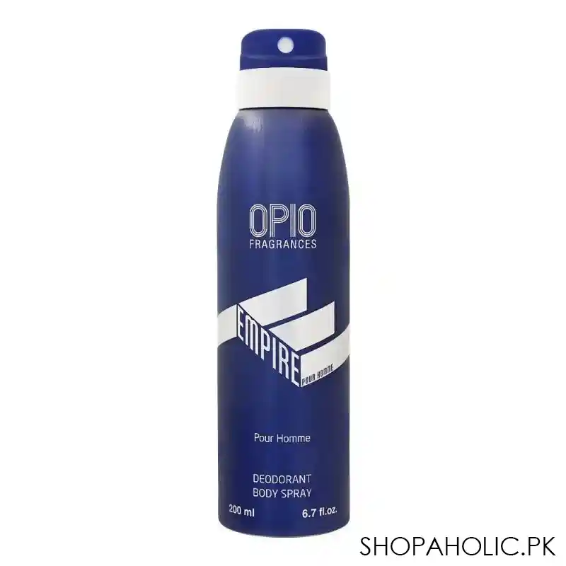 opio empire pour homme deodorant body spray, for men, 200ml main image