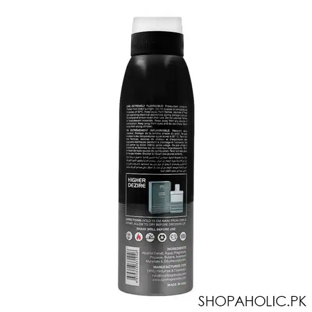 opio higher dezire deodorant body spray, for men, 200ml image2