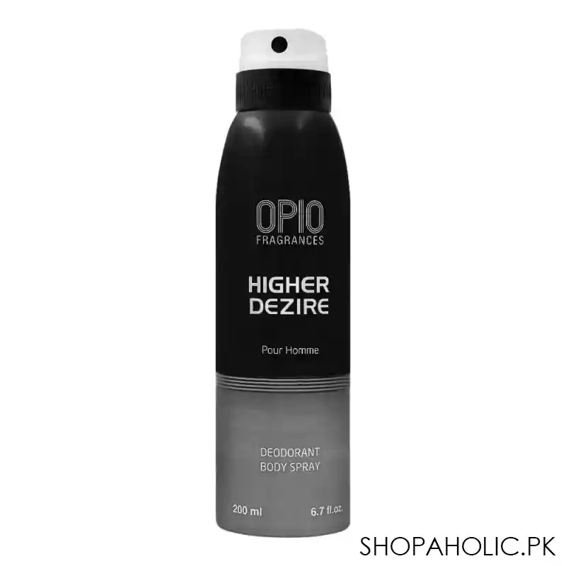 opio higher dezire deodorant body spray, for men, 200ml main image