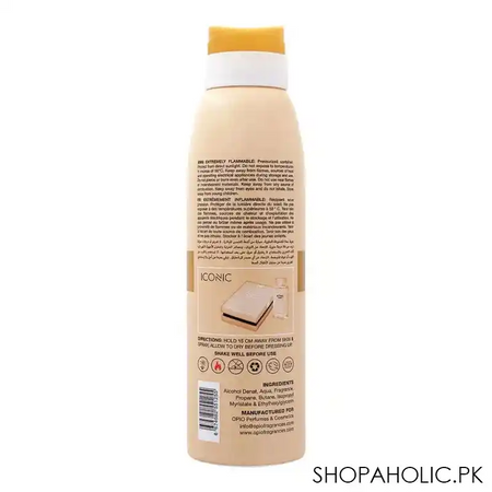 opio iconic pour femme deodorant body spray, for women, 200ml image2