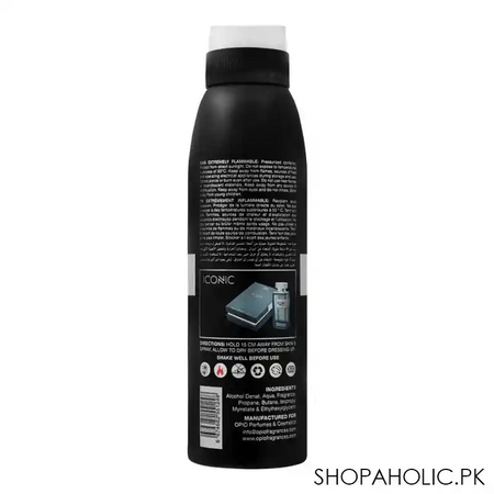 opio iconic pour homme deodorant body spray, for men, 200ml image2