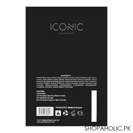 opio iconic pour homme eau de parfum, fragrance for men, 100ml image3