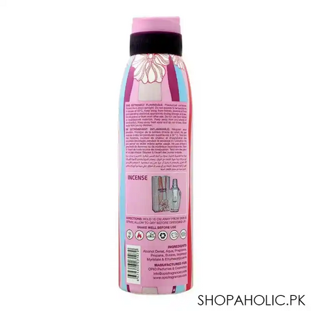 opio incense deodorant body spray, for women, 200ml image2