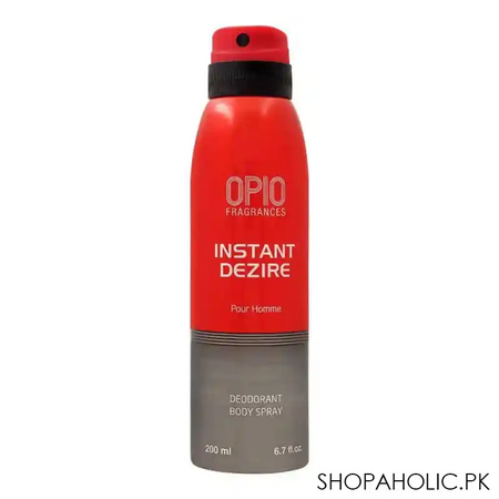 opio instant dezire deodorant body spray, for men, 200ml main image