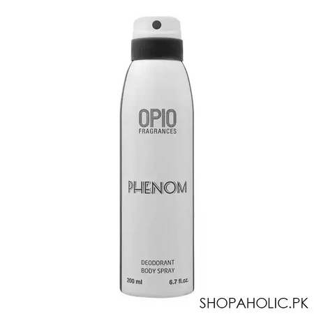 opio phenom deodorant body spray, for men, 200ml main image