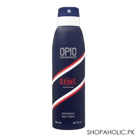 opio rebel pour homme deodorant body spray, for men, 200ml main image