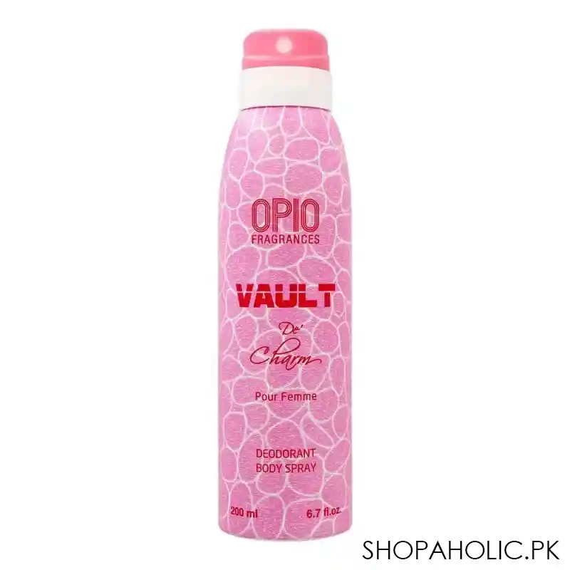 opio vault de charm deodorant body spray, for men, 200ml main image