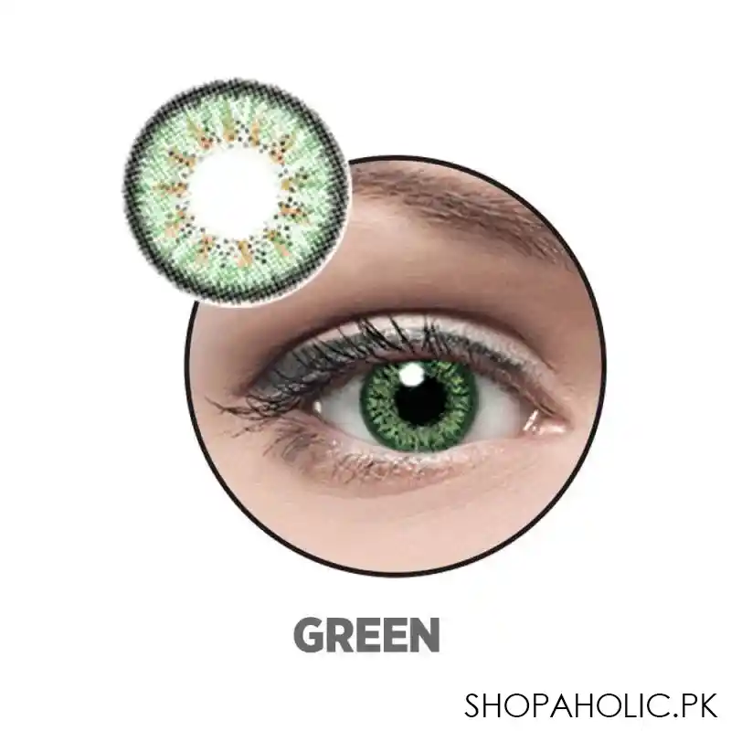 optiano soft color contact lenses, green main image