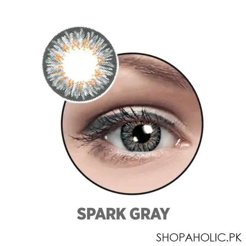 optiano soft color contact lenses, spark grey main image
