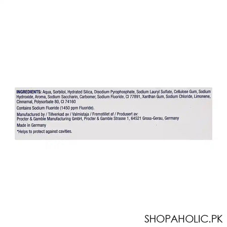 Oral-B 1.2.3 Salt Power White Toothpaste, 100ml - Image 2