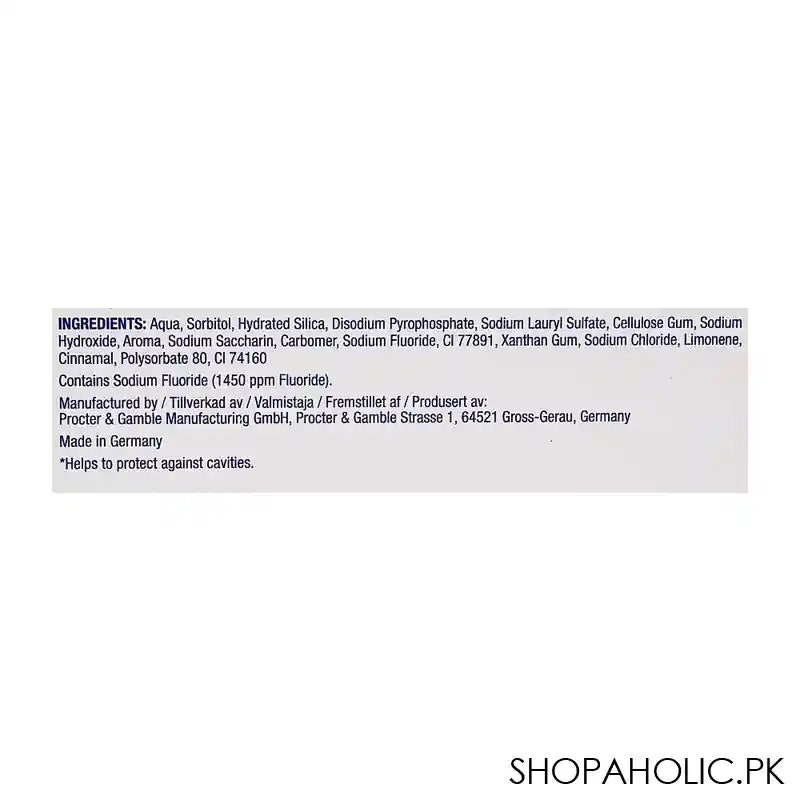 Oral-B 1.2.3 Salt Power White Toothpaste, 100ml - Image 2