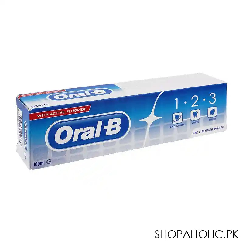 Oral-B 1.2.3 Salt Power White Toothpaste, 100ml - Image 4