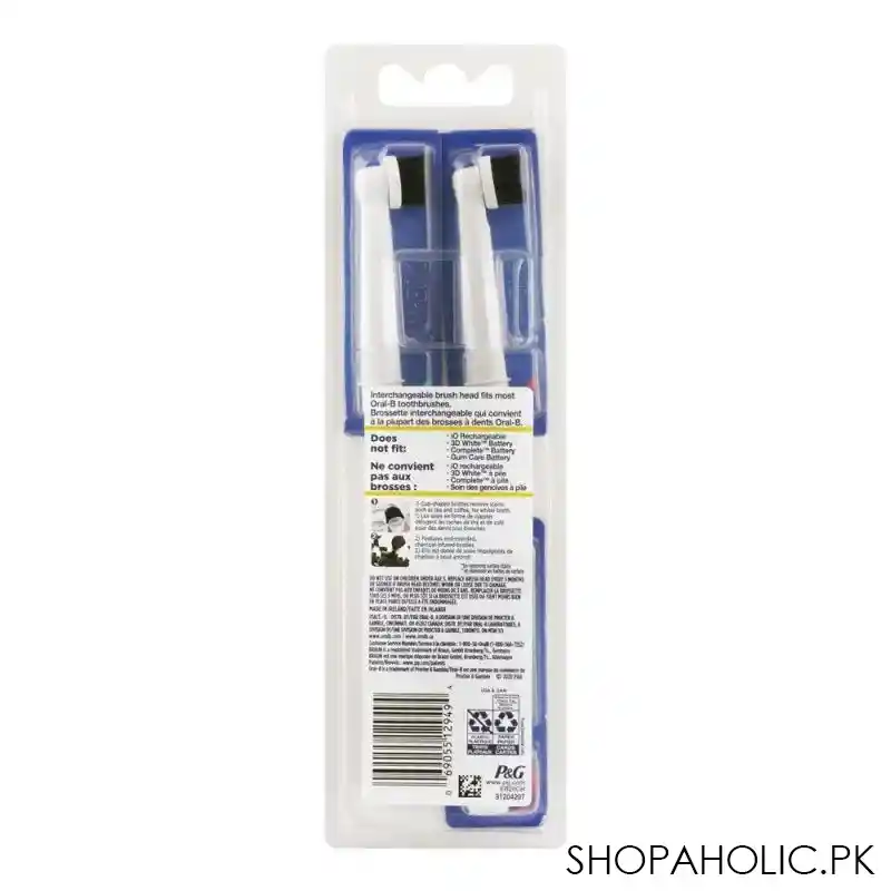 oral b charcoal charbon replacement brush heads, 3 pack image3