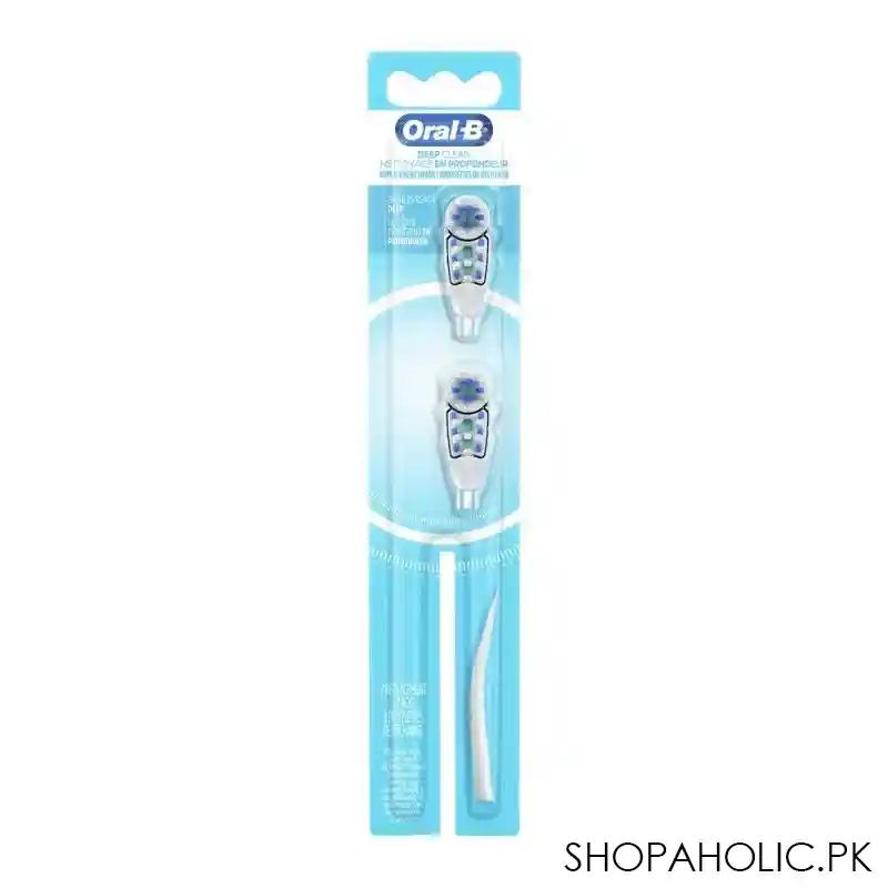oral b deep clean replacement toothbrush head, 2 pack image2