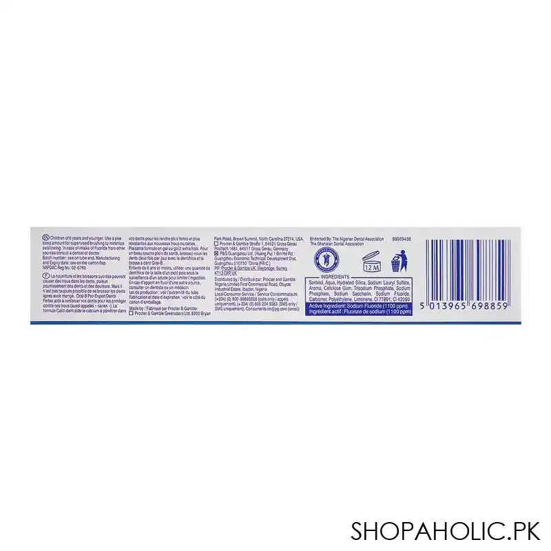 Oral-B Strong Teeth Extra Fresh Gel Toothpaste, 40g - Image 4