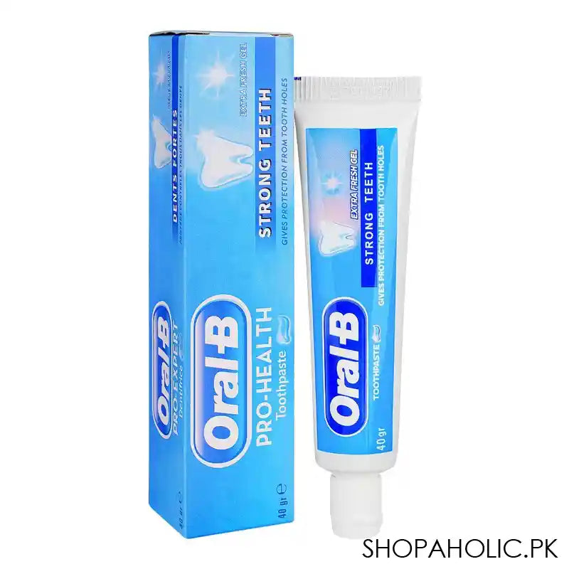 Oral-B Strong Teeth Extra Fresh Gel Toothpaste, 40g - Main Image