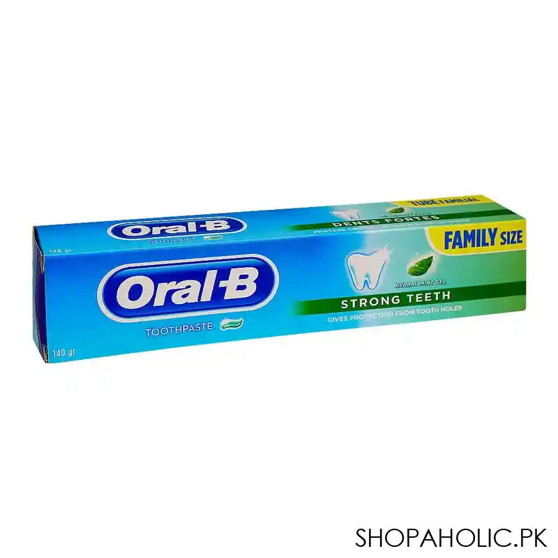 Oral-B Strong Teeth Herbal Mint Gel Toothpaste, 140g - Image 3