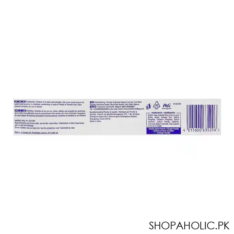 Oral-B Strong Teeth Herbal Mint Gel Toothpaste, 140g - Image 5
