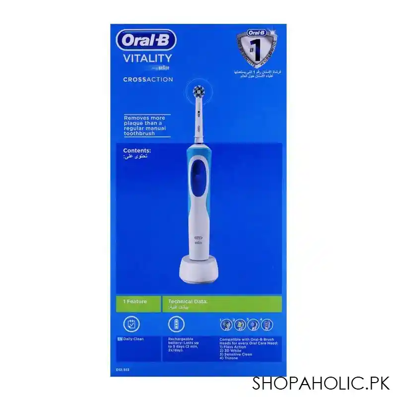 Oral-B Vitality 2D Action Rechargeable Electric Toothbrush – Shopaholic.pk