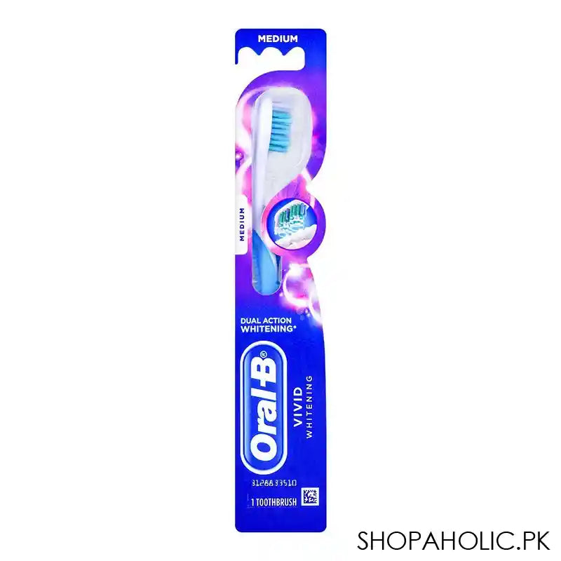 Oral-B Vivid Whitening Dual Action Toothbrush, Medium - Main Image