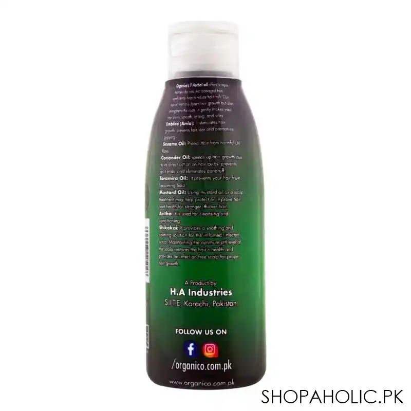 organico 7 herbal oil, 100ml image2