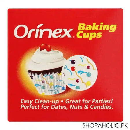 orinex baking cups, deco, 100 pack main image