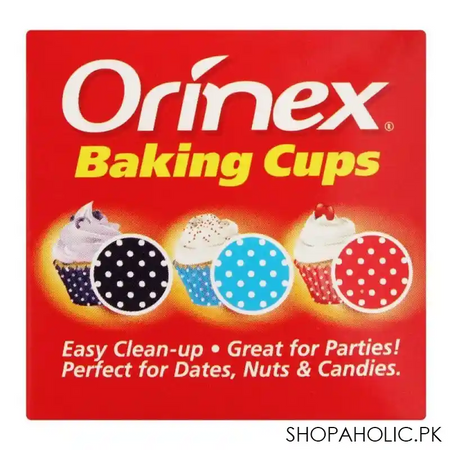 orinex baking cups, dots, 100 pack image3