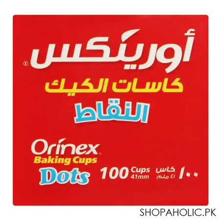 orinex baking cups, dots, 100 pack image4