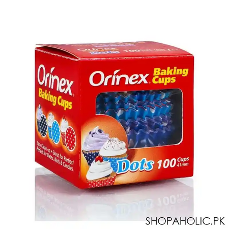 orinex baking cups, dots, 100 pack image6
