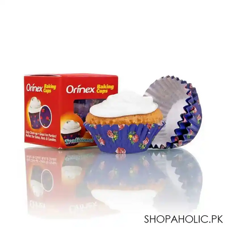 orinex baking cups, traditional, 100 pack main image