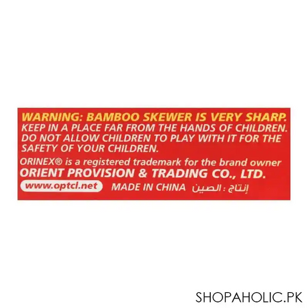 orinex bamboo skewer, 120 pack, 25cm x 3mm image4