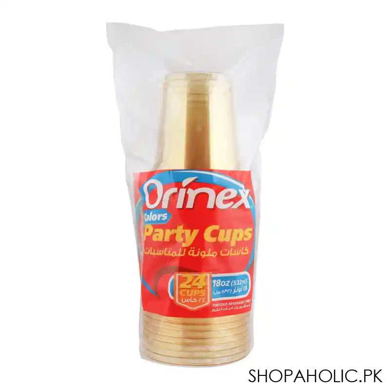 Orinex Color Party Cups, 532ml/18oz, 24-Pack - Image 5