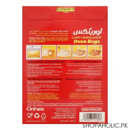 orinex oven bags, large, 6 pack image2