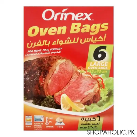 orinex oven bags, large, 6 pack main image
