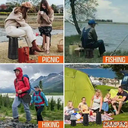 outdoor portable folding stool for camping, fishing, hiking image5