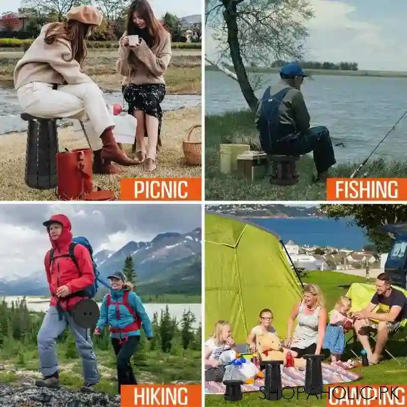 outdoor portable folding stool for camping, fishing, hiking image5